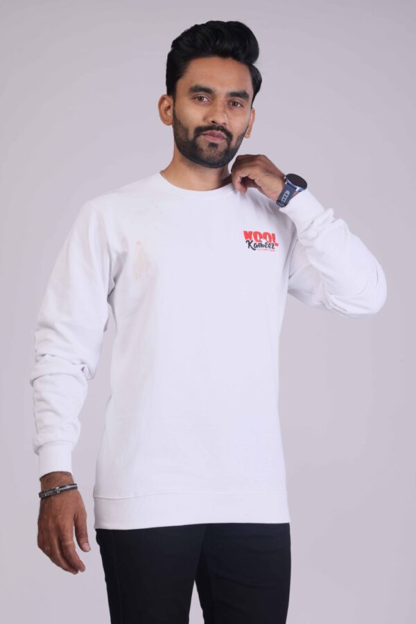 Easygoing Elegance White Sweatshirt