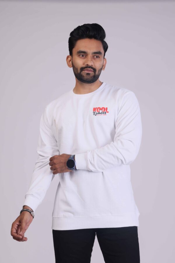 Easygoing Elegance White Sweatshirt