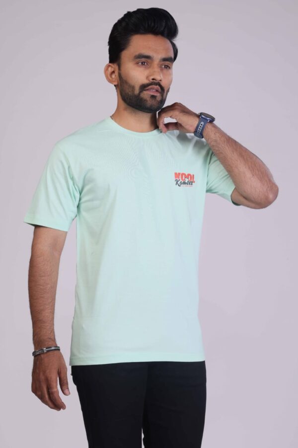 Mint Green 180 GSM Round Neck T-Shirt: Fresh, Comfortable, Timeless!!