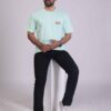 Mint Green 180 GSM Round Neck T-Shirt: Fresh, Comfortable, Timeless!!