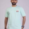 Mint Green 180 GSM Round Neck T-Shirt: Fresh, Comfortable, Timeless!!
