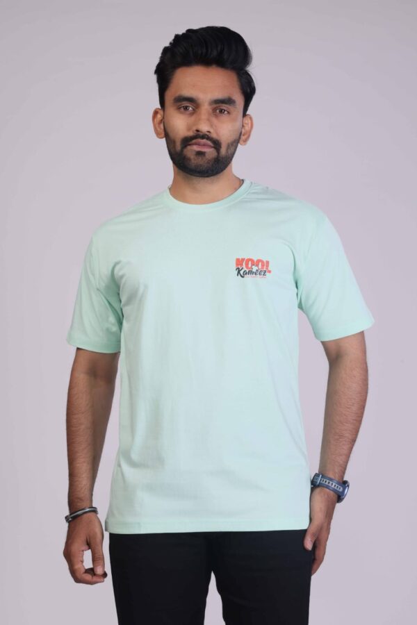 Mint Green 180 GSM Round Neck T-Shirt: Fresh, Comfortable, Timeless!!