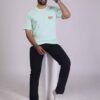 Mint Green 180 GSM Round Neck T-Shirt: Fresh, Comfortable, Timeless!!