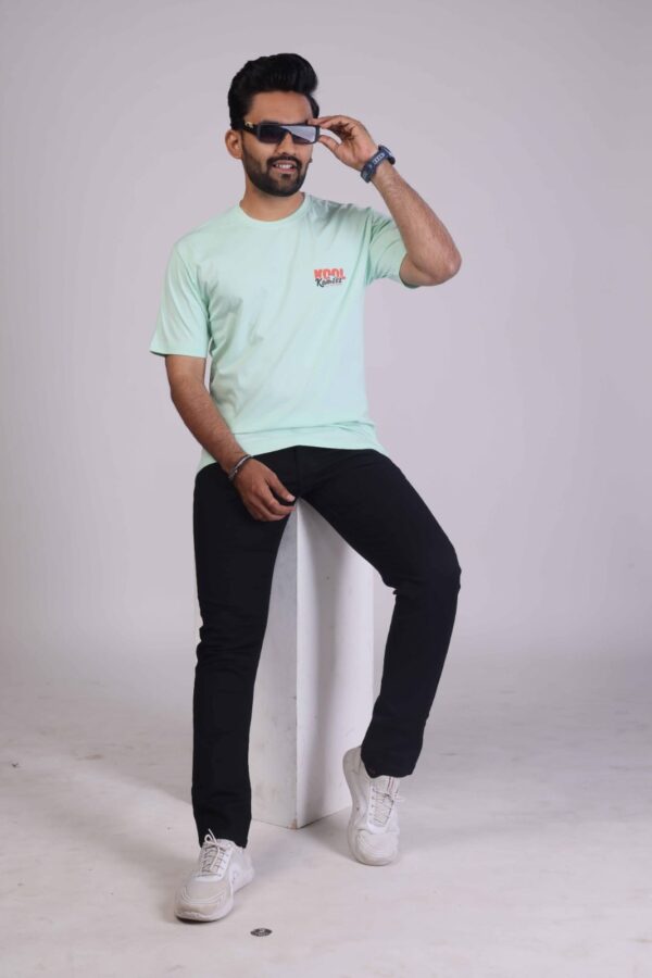 Mint Green 180 GSM Round Neck T-Shirt: Fresh, Comfortable, Timeless!!