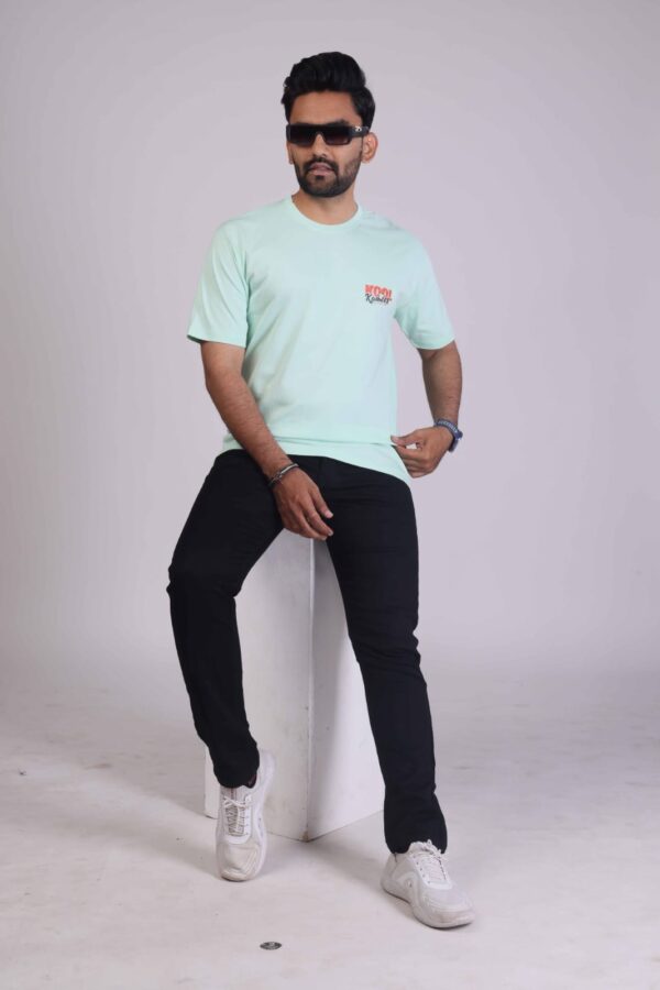 Mint Green 180 GSM Round Neck T-Shirt: Fresh, Comfortable, Timeless!!