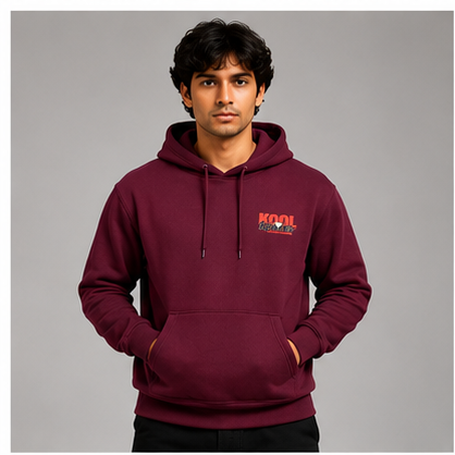 koolkameez_maroon_hoodie_1 Ultra Soft Maroon 320 GSM Hoodie
