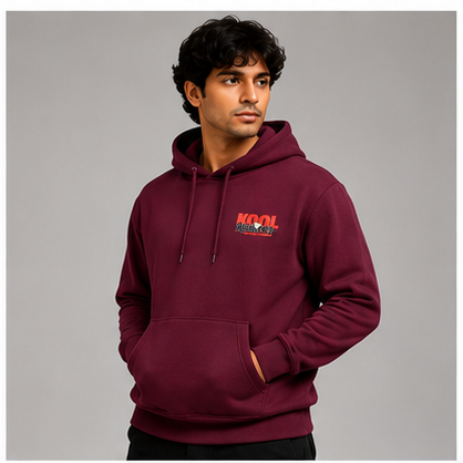 koolkameez_maroon_hoodie_2 Ultra Soft Maroon 320 GSM Hoodie