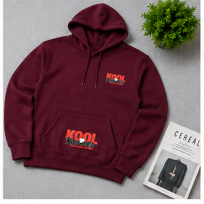 koolkameez_maroon_hoodie_8 Ultra Soft Maroon 320 GSM Hoodie