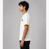K Crown Ringer T-Shirt – White & Mustard