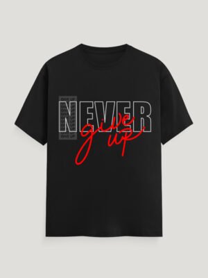 Jet Black 180 GSM Round Neck Tee