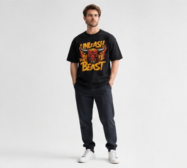 koolkameez_unleash_the_beast_7_HD Black Unleash the Beast Oversize 220 GSM