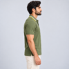 Olive Green with Stripped Tipped Polo - 220 GSM