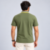 Olive Green with Stripped Tipped Polo - 220 GSM