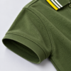 Olive Green with Stripped Tipped Polo - 220 GSM