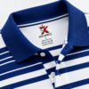 White with Blue Stripped Polo - 220 GSM