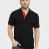 Black with Red tipping Polo – Kool Kameez