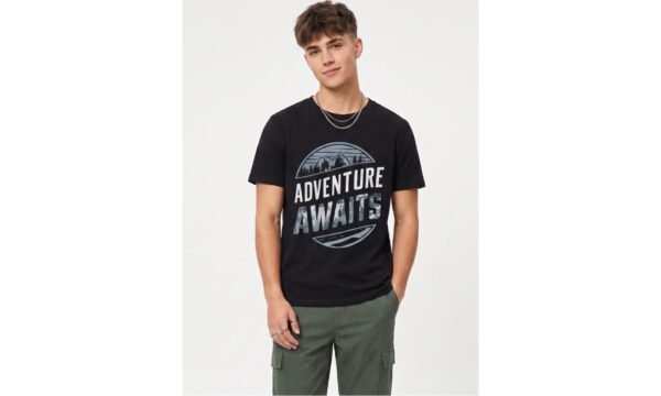adventure-awaits-black-main Adventure Awaits Round Neck T-Shirt