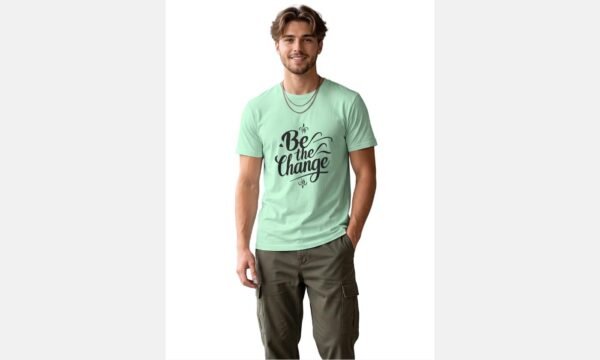 Be The Change Round Neck T-Shirt