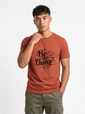 Be The Change Round Neck T-Shirt