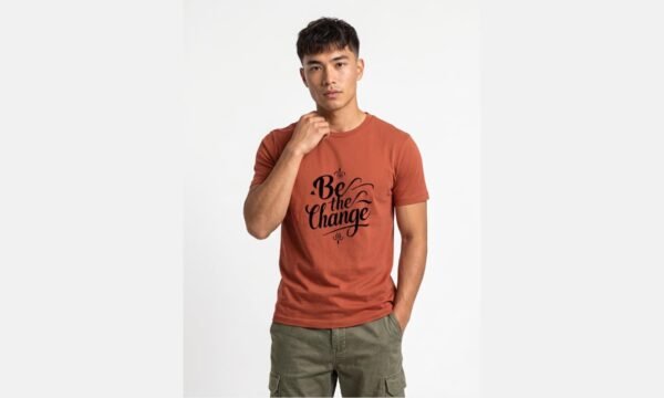 Be The Change Round Neck T-Shirt