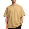 Beige 220 GSM Oversized Tee - front view