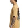 Beige 220 GSM Oversized Tee - side view