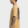 Beige 220 GSM Oversized Tee - side view