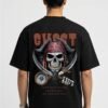 Black 220 GSM Oversized Tee - back view