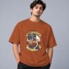 Boombox Hipster Retro Round Neck T-Shirt in copper, front view – Kool Kameez