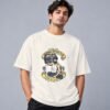 Boombox Hipster 240 GSM Oversized Tee in off white, front view – Kool Kameez