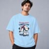 bowling-world-competition-tshirt-baby-blue-front Bowling World Competition 240 GSM Oversized Tee in baby blue, front view – Kool Kameez