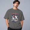 Bowling World Competition Retro Round Neck T-Shirt in charcoal melange, front view – Kool Kameez