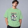 Bowling World Competition Retro Round Neck T-Shirt in jade, front view – Kool Kameez
