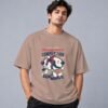 Bowling World Competition Retro Round Neck T-Shirt in mushroom, front view – Kool Kameez