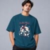 bowling-world-competition-tshirt-petrol-blue-front Bowling World Competition 240 GSM Oversized Tee in petrol blue, front view – Kool Kameez