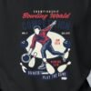 bowling-world-competition-tshirt-print-detail Bowling World Competition 240 GSM Oversized Tee, print close-up – Kool Kameez