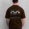 Brown 220 GSM Oversized Tee - back view