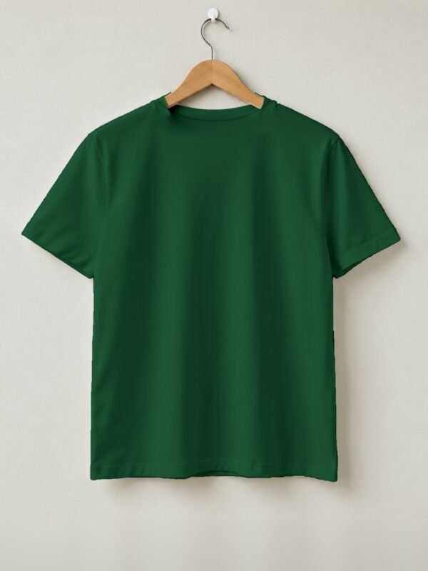 Classic Vintage Hotrod Round Neck T-Shirt - Bottle Green - Back View Classic Vintage Hotrod Round Neck T-Shirt - Bottle Green - Back View