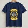 Enjoy Your Coffee Retro Round Neck T-Shirt - Navy Blue - Front View Enjoy Your Coffee Retro Round Neck T-Shirt - Navy Blue - Front View