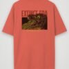 extinct era oversized t-shirt coral back