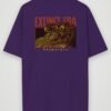 extinct era oversized t-shirt purple back