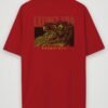 extinct era oversized t-shirt red back