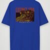 extinct era oversized t-shirt royal blue back