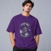 Extreme Biker Freestyle 240 GSM Oversized Tee in purple, front view – Kool Kameez