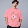 Eat Sleep Ride Motocross Retro Round Neck T-Shirt in flamingo, front view – Kool Kameez