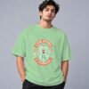 Eat Sleep Ride Motocross Retro Round Neck T-Shirt in jade, front view – Kool Kameez