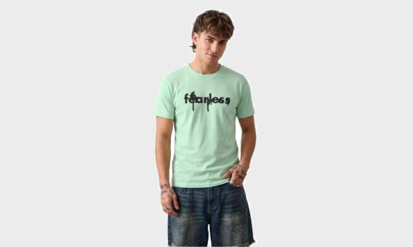 Fearless Round Neck T-Shirt – Kool Kameez