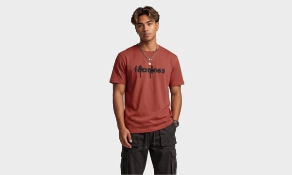 Fearless Round Neck T-Shirt – Kool Kameez