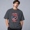 Football Champion League Retro Round Neck T-Shirt in steel grey, front view – Kool Kameez