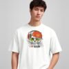 i-love-music-cat-yo-round-neck-tshirt-white-full I Love Music cat yo round neck t-shirt in white, front